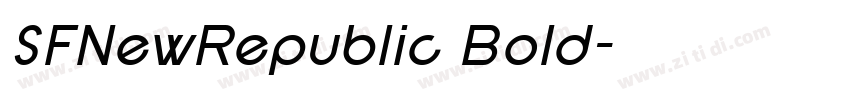 SFNewRepublic Bold字体转换